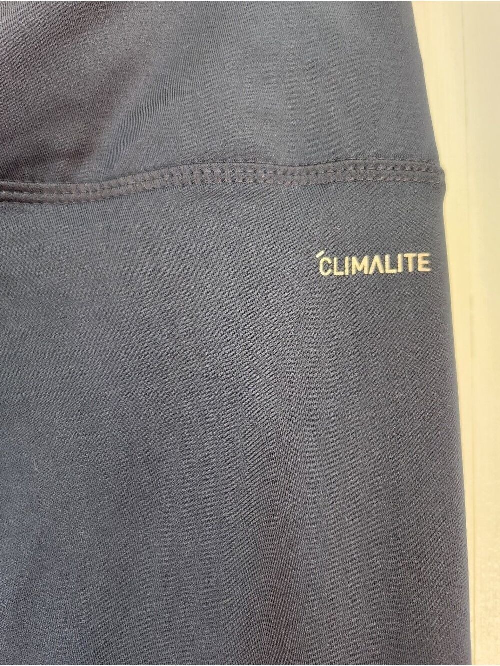 Adidas Climalite Women's Medium Navy Blue 3-Stripe Athletic Leggings DQ3076 - Picture 6 of 12